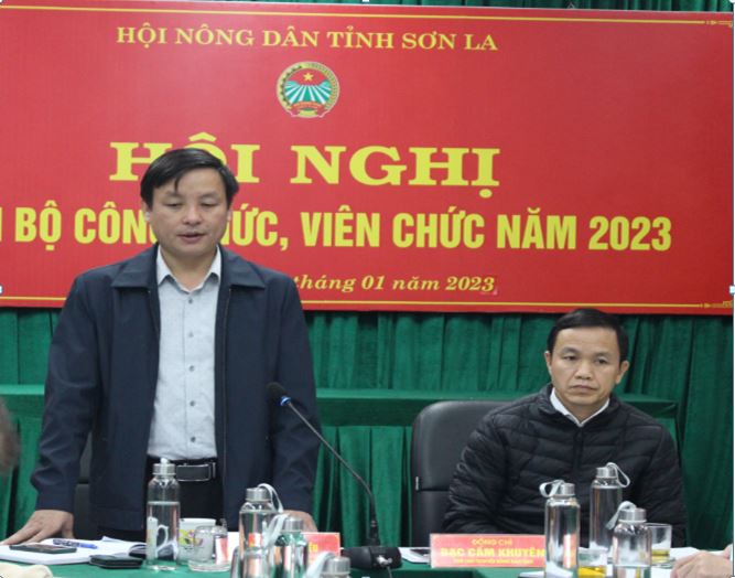 Hội Nông dân tỉnh Sơn La tổ chức Hội nghị, cán bộ, công chức, viên chức năm 2023