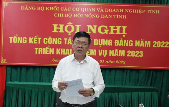 Chi bộ Hội Nông dân tỉnh Sơn La: Tổng kết công tác xây dựng Đảng năm 2022, phương hướng nhiệm vụ năm 2023
