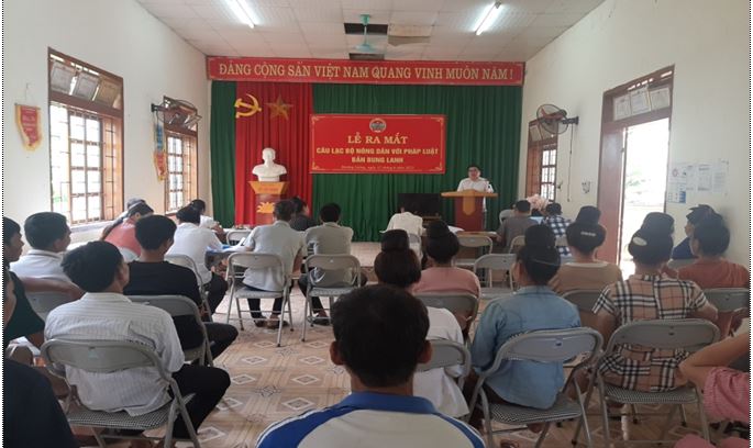 Xã Mường Giàng  tổ chức Lễ ra mắt câu lạc bộ “Nông dân với pháp luật”