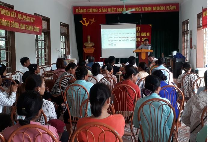 Hội Nông xã Pá Ma Pha Khinh huyện Quỳnh Nhai Phối hợp Hội nghị tuyên truyền về bảo hiểm cho hội viên