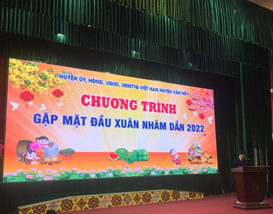 Huyện Vân Hồ tổ chức gặp mặt đầu xuân và phát động “Tết trồng cây đời đời nhớ ơn Bác Hồ” Xuân Nhâm Dần năm 2022.