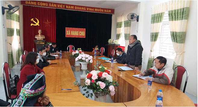Hội viên Nông dân huyện Bắc Yên giải ngân tại xã Hang Chú