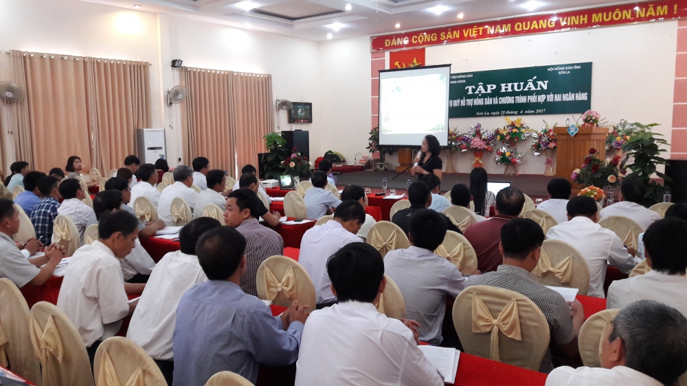 Ban Điều hành Quỹ hỗ trợ nông dân trung ương làm việc tại Sơn La