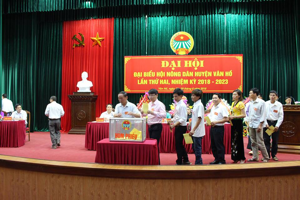 Huyện Vân Hồ tổ chức thành công Đại hội đại biểu Hội Nông dân huyện  lần thứ II, nhiệm kỳ 2018 - 2023