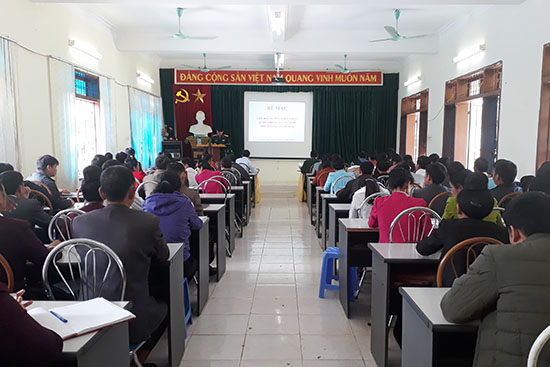 Hội Nông dân huyện Thuận Châu phối hợp tổ chức lớp tập huấn  nghiệp vụ công tác Hội Nông dân năm 2018