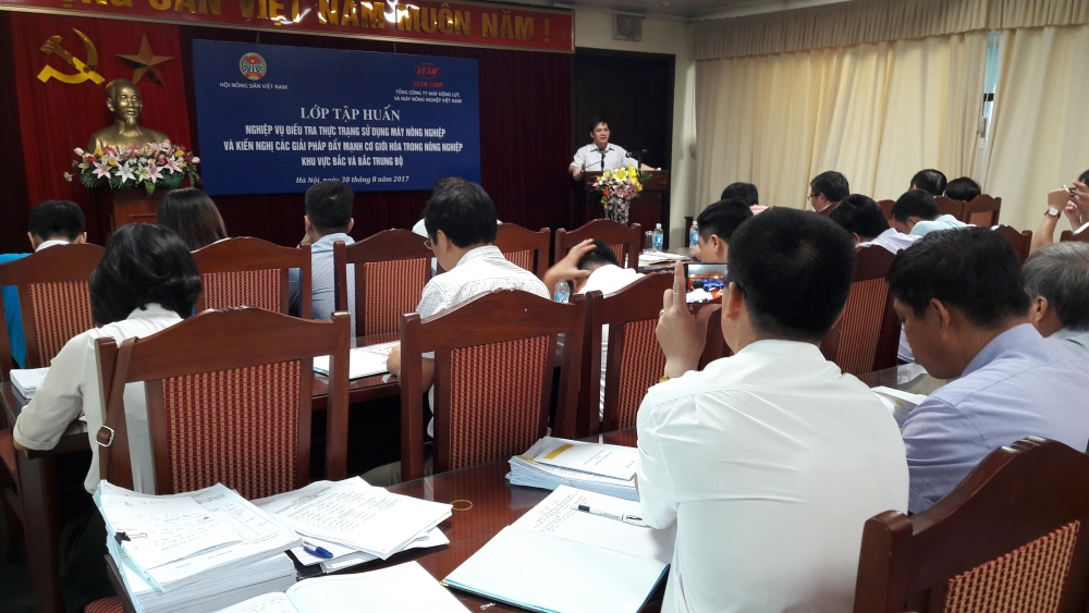 Trung ương Hội Nông dân Việt Nam tổ chức tập huấn điều tra hiện trạng sử dụng máy nông nghiệp ở nông thôn