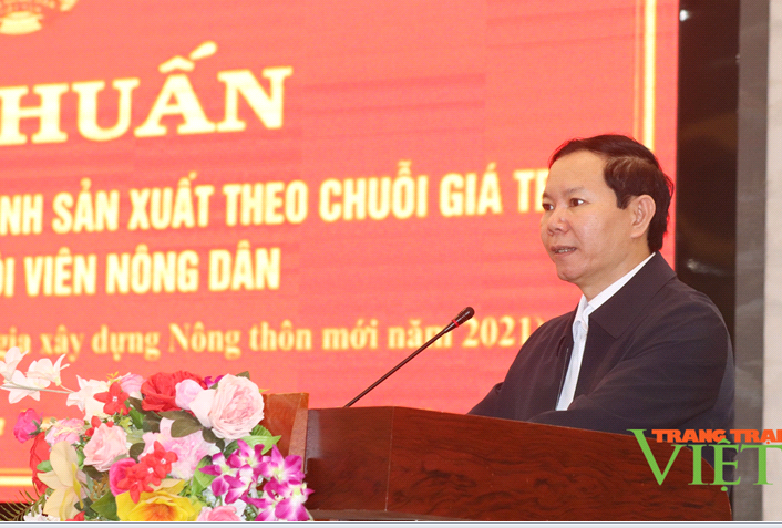 Description: Trung ương Hội Nông dân Việt Nam: Tập huấn kiến thức sản xuất theo chuỗi giá trị cho nông dân Sơn La - Ảnh 1.