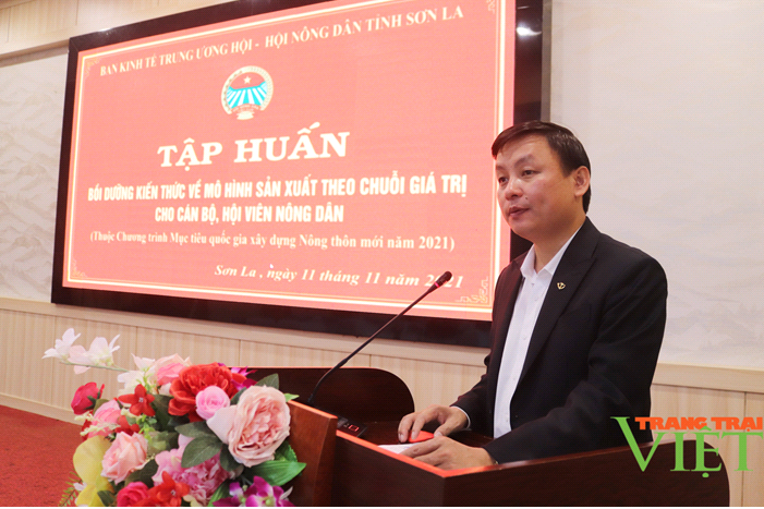 Description: Trung ương Hội Nông dân Việt Nam: Tập huấn kiến thức sản xuất theo chuỗi giá trị cho nông dân Sơn La - Ảnh 2.